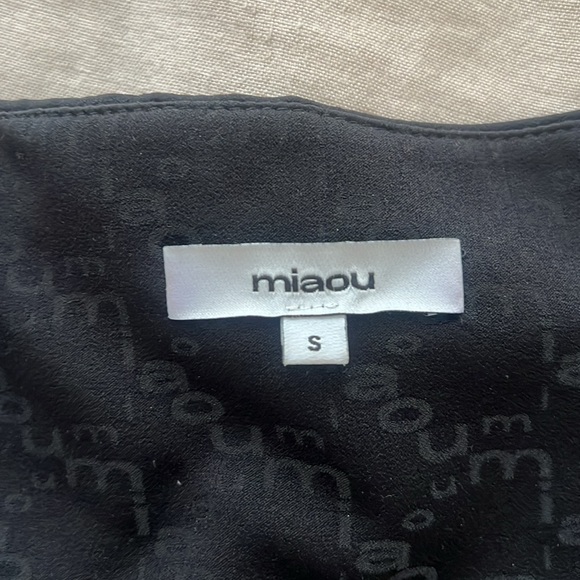 Miaou Black Silky Corset Top with Side Zipper | Size S | worn once - Picture 5 of 7